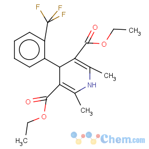 CAS No:23191-75-5 3,5-Pyridinedicarboxylicacid, 1,4-dihydro-2,6-dimethyl-4-[2-(trifluoromethyl)phenyl]-, 3,5-diethylester