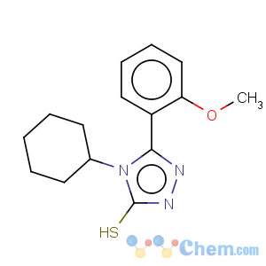 CAS No:23195-34-8 3H-1,2,4-Triazole-3-thione,4-cyclohexyl-2,4-dihydro-5-(2-methoxyphenyl)-