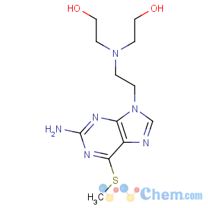 CAS No:23199-30-6 Ethanol,2,2'-[[2-[2-amino-6-(methylthio)-9H-purin-9-yl]ethyl]imino]di- (8CI)