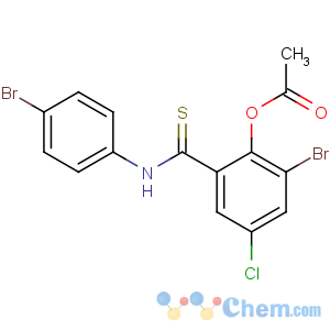CAS No:23233-88-7 [2-bromo-6-[(4-bromophenyl)carbamothioyl]-4-chlorophenyl] acetate