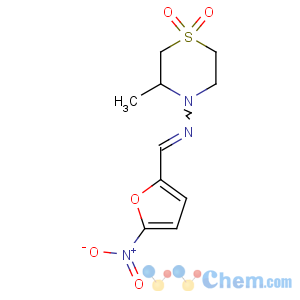 CAS No:23256-30-6 (E)-N-(3-methyl-1,1-dioxo-1,<br />4-thiazinan-4-yl)-1-(5-nitrofuran-2-yl)methanimine