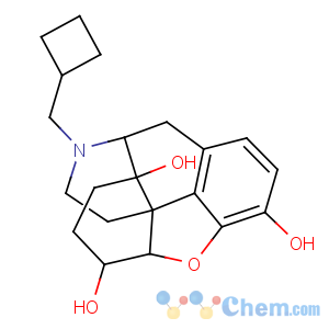 CAS No:23277-43-2 Morphinan-3,6,14-triol,17-(cyclobutylmethyl)-4,5-epoxy-, hydrochloride (1:1), (5a,6a)-
