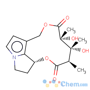 CAS No:23291-96-5 2H-[1,6]Dioxacycloundecino[2,3,4-gh]pyrrolizine-2,6(3H)-dione,4,5,8,12,13,13a-hexahydro-4,5-dihydroxy-3,4,5-trimethyl-, (3R,4R,5R,13aR)-