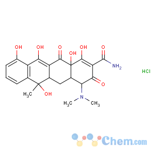 CAS No:23313-80-6 (4R,4aS,5aS,6S,12aR)-4-(dimethylamino)-1,6,10,11,<br />12a-pentahydroxy-6-methyl-3,12-dioxo-4,4a,5,<br />5a-tetrahydrotetracene-2-carboxamide