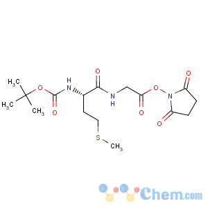 CAS No:23446-04-0 2,5-Pyrrolidinedione,1-[[N-[N-[(1,1-dimethylethoxy)carbonyl]-L-methionyl]glycyl]oxy]- (9CI)