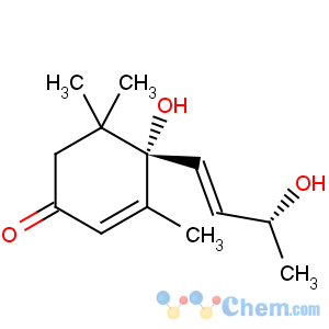 CAS No:23526-45-6 2-Cyclohexen-1-one,4-hydroxy-4-[(1E,3R)-3-hydroxy-1-buten-1-yl]-3,5,5-trimethyl-, (4S)-