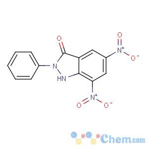 CAS No:23614-55-3 3H-Indazol-3-one,1,2-dihydro-5,7-dinitro-2-phenyl-