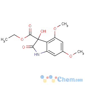 CAS No:23659-85-0 ethyl 3-hydroxy-4,6-dimethoxy-2-oxo-1H-indole-3-carboxylate