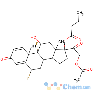 CAS No:23674-86-4 [(6S,8S,9R,10S,11S,13S,14S,17R)-17-(2-acetyloxyacetyl)-6,<br />9-difluoro-11-hydroxy-10,13-dimethyl-3-oxo-6,7,8,11,12,14,15,<br />16-octahydrocyclopenta[a]phenanthren-17-yl] butanoate