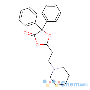 CAS No:23744-24-3 5,5-diphenyl-2-(2-piperidin-1-ylethyl)-1,3-dioxolan-4-one