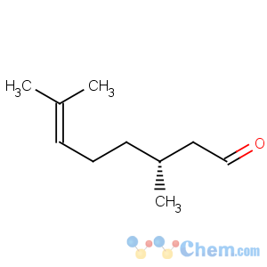 CAS No:2385-77-5 6-Octenal,3,7-dimethyl-, (3R)-