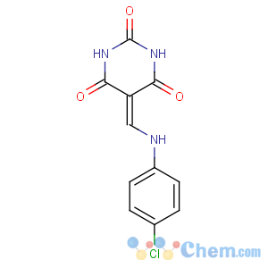 CAS No:23872-55-1 2,4,6(1H,3H,5H)-Pyrimidinetrione,5-[[(4-chlorophenyl)amino]methylene]-