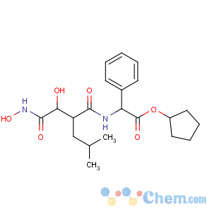 CAS No:238750-77-1 cyclopentyl<br />(2S)-2-[[(2R)-2-[(1S)-1-hydroxy-2-(hydroxyamino)-2-oxoethyl]-4-<br />methylpentanoyl]amino]-2-phenylacetate