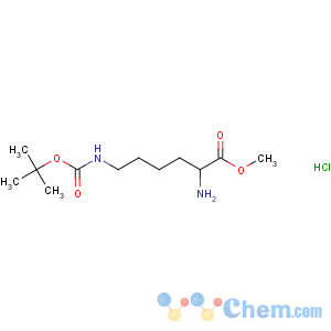 CAS No:2389-48-2 methyl<br />(2S)-2-amino-6-[(2-methylpropan-2-yl)oxycarbonylamino]hexanoate