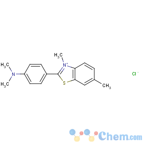 CAS No:2390-54-7 4-(3,6-dimethyl-1,3-benzothiazol-3-ium-2-yl)-N,<br />N-dimethylaniline