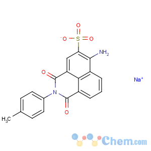 CAS No:2391-30-2 1H-Benz[de]isoquinoline-5-sulfonicacid, 6-amino-2,3-dihydro-2-(4-methylphenyl)-1,3-dioxo-, sodium salt (1:1)