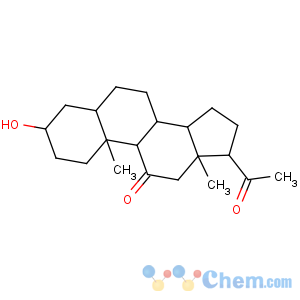 CAS No:23930-19-0 (3R,5S,8S,9S,10S,13S,14S,17S)-17-acetyl-3-hydroxy-10,13-dimethyl-1,2,3,<br />4,5,6,7,8,9,12,14,15,16,17-tetradecahydrocyclopenta[a]phenanthren-11-one