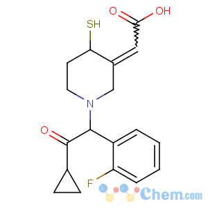 CAS No:239466-74-1 (2Z)-2-[1-[2-cyclopropyl-1-(2-fluorophenyl)-2-oxoethyl]-4-<br />sulfanylpiperidin-3-ylidene]acetic acid