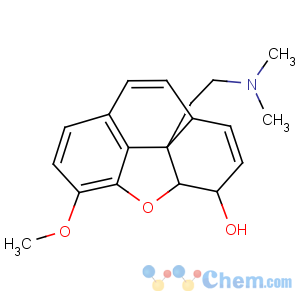 CAS No:23950-06-3 Phenanthro[4,5-bcd]furan-3-ol,9b-[2-(dimethylamino)ethyl]-3,3a,9a,9b-tetrahydro-5-methoxy-, [3S-(3a,3ab,9ab,9bb)]- (9CI)