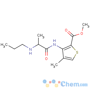 CAS No:23964-58-1 methyl 4-methyl-3-[2-(propylamino)propanoylamino]thiophene-2-carboxylate