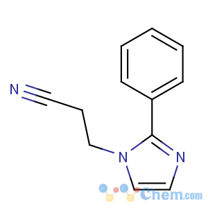 CAS No:23996-12-5 3-(2-phenylimidazol-1-yl)propanenitrile
