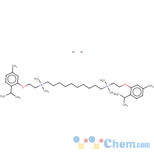 CAS No:2401-56-1 1,10-Decanediaminium,N1,N1,N10,N10-tetramethyl-N1,N10-bis[2-[5-methyl-2-(1-methylethyl)phenoxy]ethyl]-,bromide (1:2)