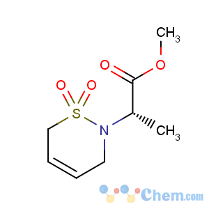 CAS No:240115-55-3 2H-1,2-Thiazine-2-aceticacid, 3,6-dihydro-a-methyl-, methyl ester, 1,1-dioxide, (aS)-