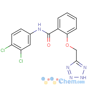 CAS No:24023-96-9 Benzamide,N-(3,4-dichlorophenyl)-2-(2H-tetrazol-5-ylmethoxy)-