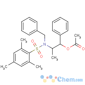 CAS No:240423-53-4 [(1S,2R)-2-[benzyl-(2,4,6-trimethylphenyl)sulfonylamino]-1-phenylpropyl]<br />acetate