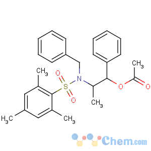 CAS No:240423-74-9 [(1R,2S)-2-[benzyl-(2,4,6-trimethylphenyl)sulfonylamino]-1-phenylpropyl]<br />acetate