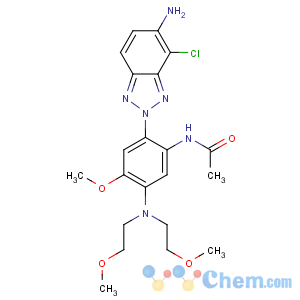 CAS No:240433-82-3 Acetamide,N-[2-(5-amino-4-chloro-2H-benzotriazol-2-yl)-5-[bis(2-methoxyethyl)amino]-4-methoxyphenyl]-