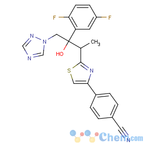 CAS No:241479-67-4 4-[2-[(2R,3R)-3-(2,5-difluorophenyl)-3-hydroxy-4-(1,2,<br />4-triazol-1-yl)butan-2-yl]-1,3-thiazol-4-yl]benzonitrile