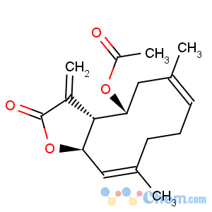 CAS No:24164-13-4 Cyclodeca[b]furan-2(3H)-one,4-(acetyloxy)-3a,4,5,8,9,11a-hexahydro-6,10-dimethyl-3-methylene-,(3aR,4R,6E,10E,11aR)-