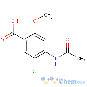 CAS No:24201-13-6 4-acetamido-5-chloro-2-methoxybenzoic acid