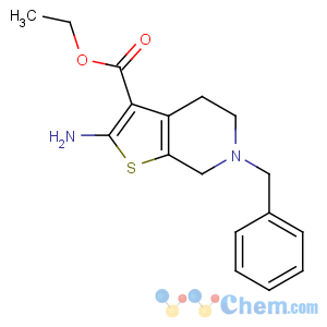 CAS No:24237-54-5 ethyl<br />2-amino-6-benzyl-5,7-dihydro-4H-thieno[2,3-c]pyridine-3-carboxylate