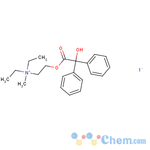 CAS No:2424-72-8 Ethanaminium,N,N-diethyl-2-[(2-hydroxy-2,2-diphenylacetyl)oxy]-N-methyl-, iodide (1:1)