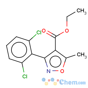 CAS No:24248-21-3 4-Isoxazolecarboxylicacid, 3-(2,6-dichlorophenyl)-5-methyl-, ethyl ester