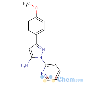 CAS No:24254-20-4 5-(4-methoxyphenyl)-2-pyridin-2-ylpyrazol-3-amine