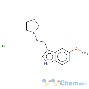 CAS No:2426-65-5 1H-Indole,5-methoxy-3-[2-(1-pyrrolidinyl)ethyl]-, hydrochloride (1:1)