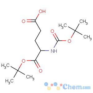 CAS No:24277-39-2 (4S)-5-[(2-methylpropan-2-yl)oxy]-4-[(2-methylpropan-2-yl)<br />oxycarbonylamino]-5-oxopentanoic acid