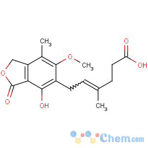 CAS No:24280-93-1 (E)-6-(4-hydroxy-6-methoxy-7-methyl-3-oxo-1H-2-benzofuran-5-yl)-4-<br />methylhex-4-enoic acid