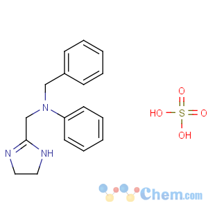 CAS No:24359-81-7 1H-Imidazole-2-methanamine, 4,5-dihydro-N-phenyl-N-(phenylmethyl)-, sulfate (1:1)