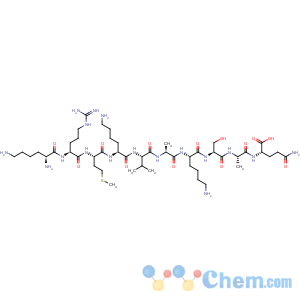 CAS No:243843-43-8 L-Glutamine,L-lysyl-L-arginyl-L-methionyl-L-lysyl-L-valyl-L-alanyl-L-lysyl-L-seryl-L-alanyl-(9CI)