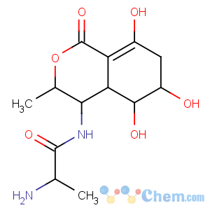 CAS No:24397-89-5 Propanamide,2-amino-N-[(3R,4R,4aR,5R,6R)-3,4,4a,5,6,7-hexahydro-5,6,8-trihydroxy-3-methyl-1-oxo-1H-2-benzopyran-4-yl]-,(2S)-