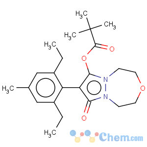 CAS No:243973-20-8 Propanoic acid,2,2-dimethyl-,8-(2,6-diethyl-4-methylphenyl)-1,2,4,5-tetrahydro-7-oxo-7H-pyrazolo[1,2-d][1,4,5]oxadiazepin-9-ylester