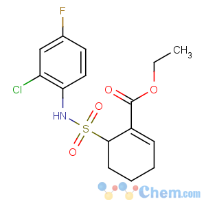 CAS No:243984-11-4 ethyl<br />(6R)-6-[(2-chloro-4-fluorophenyl)sulfamoyl]cyclohexene-1-carboxylate