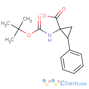 CAS No:244205-60-5 (1R,<br />2S)-1-[(2-methylpropan-2-yl)oxycarbonylamino]-2-phenylcyclopropane-1-<br />carboxylate