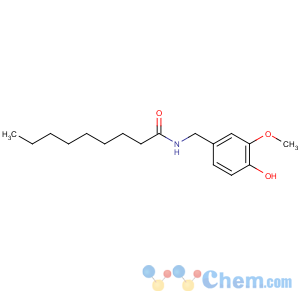 CAS No:2444-46-4 N-[(4-hydroxy-3-methoxyphenyl)methyl]nonanamide