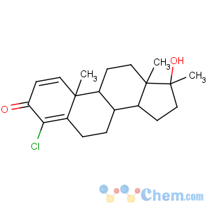 CAS No:2446-23-3 (8R,9S,10R,13S,14S,17S)-4-chloro-17-hydroxy-10,13,17-trimethyl-7,8,9,11,<br />12,14,15,16-octahydro-6H-cyclopenta[a]phenanthren-3-one