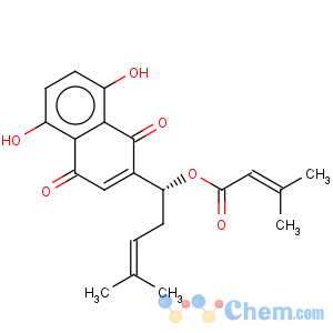 CAS No:24502-79-2 2-Butenoic acid,3-methyl-,(1R)-1-(1,4-dihydro-5,8-dihydroxy-1,4-dioxo-2-naphthalenyl)-4-methyl-3-penten-1-ylester